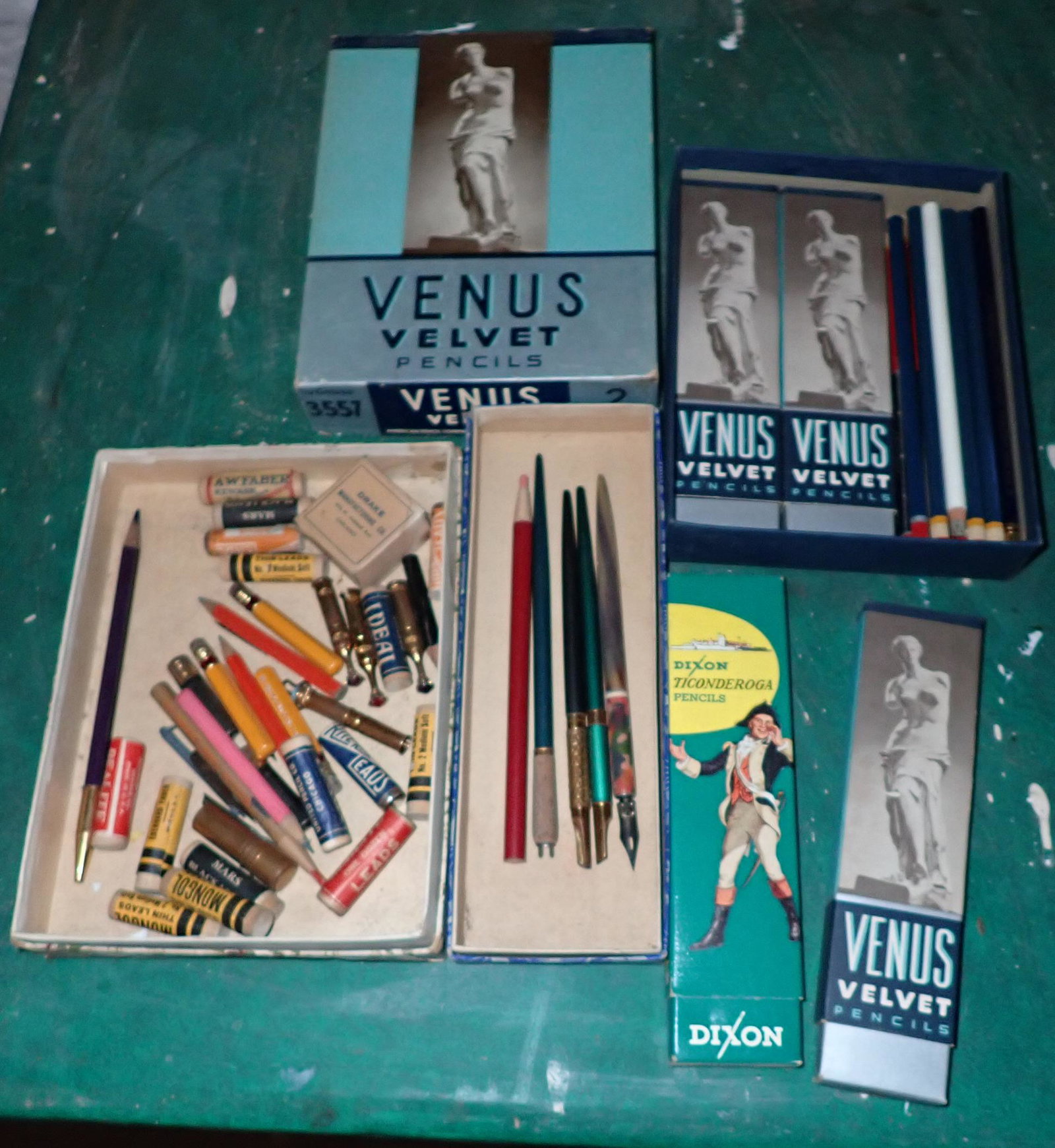 Venus Dixon Pencils and Fountain Pens: We do not guarantee boxes are full