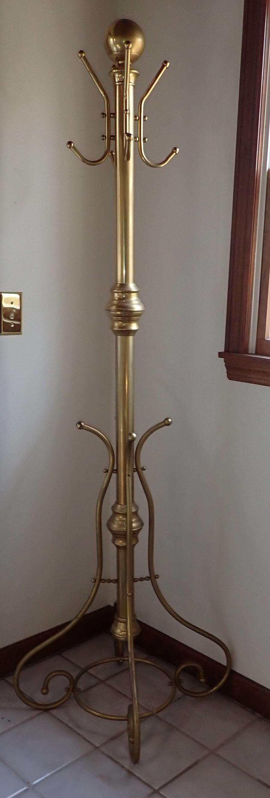 Brass Clothes Tree (1 of 1)