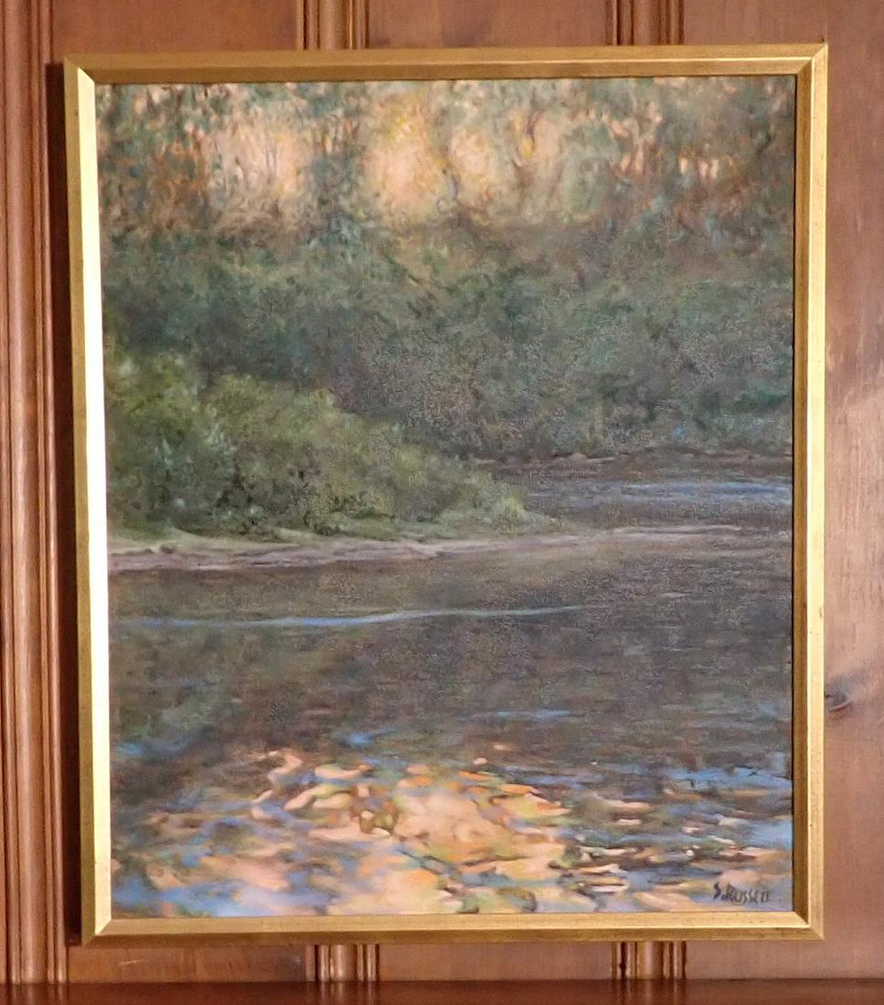 S Russell Oil on Canvas Painting (1 of 3)