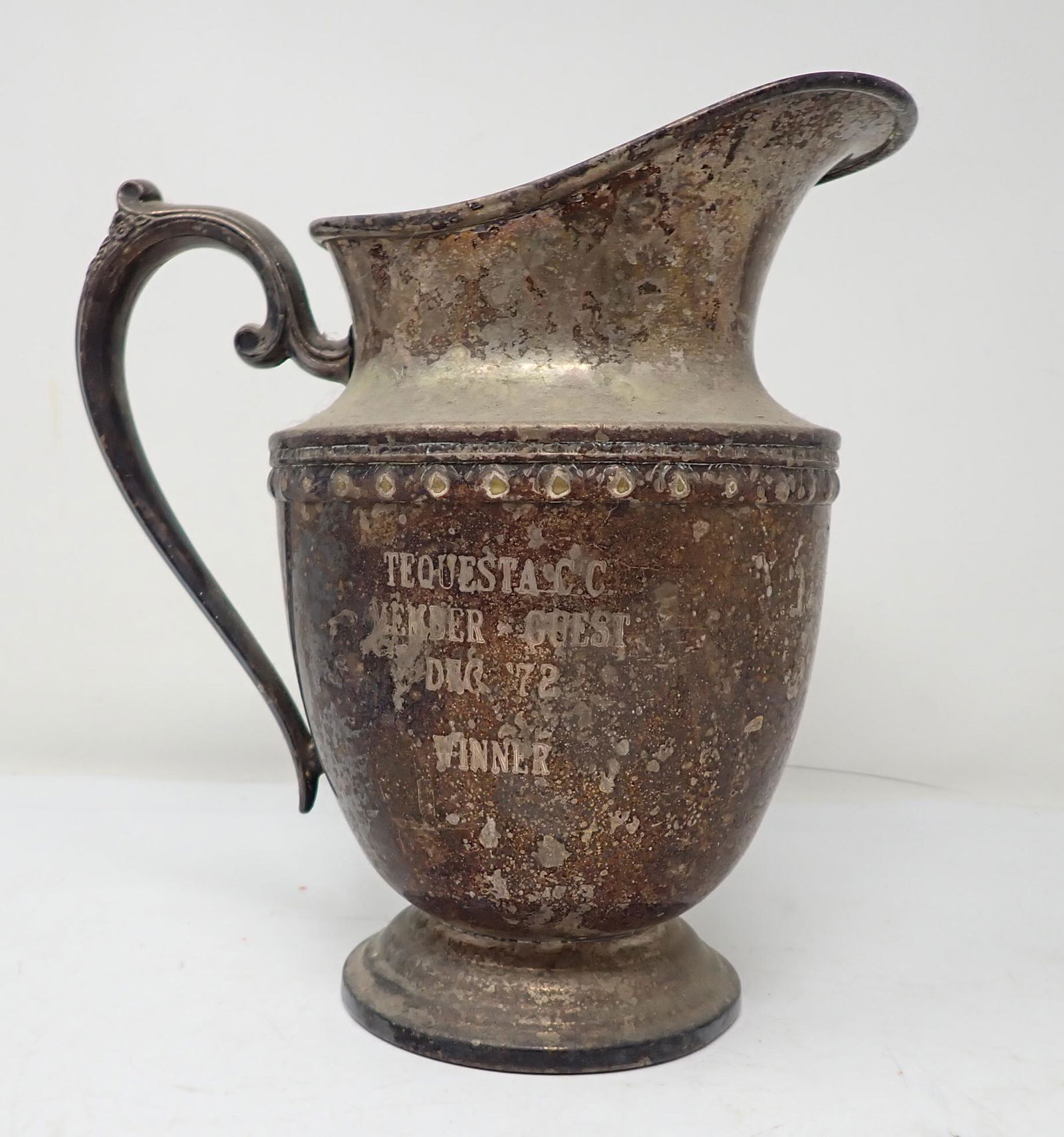 Silverplate Tequesta Trophy Pitcher (1 of 4)