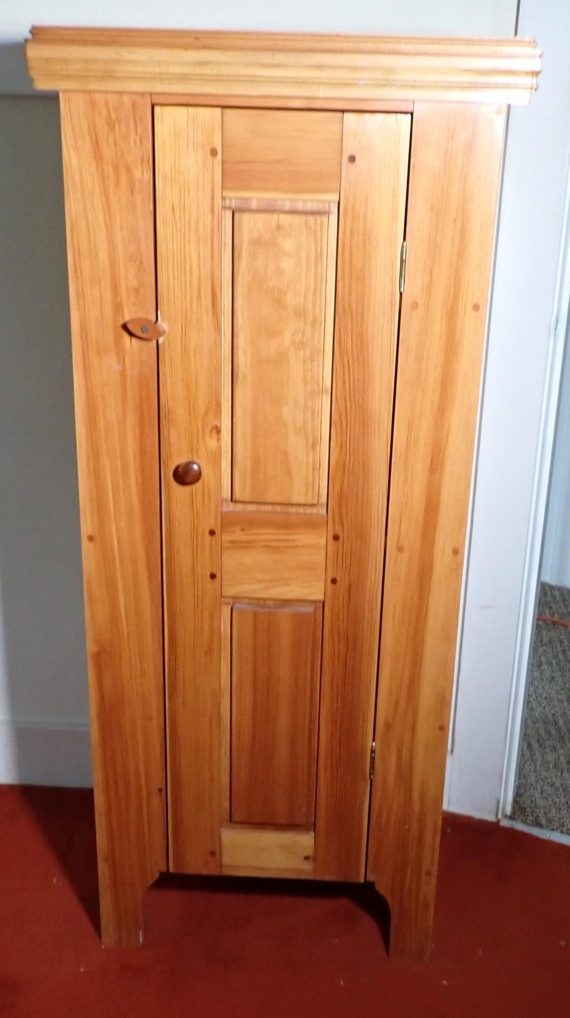 One Door Pine Cupboard (1 of 3)