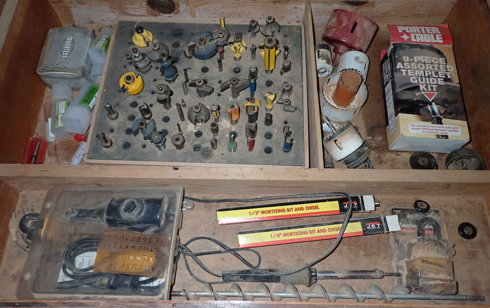 Router Mortising Bits Hole Saws & Misc (1 of 6)