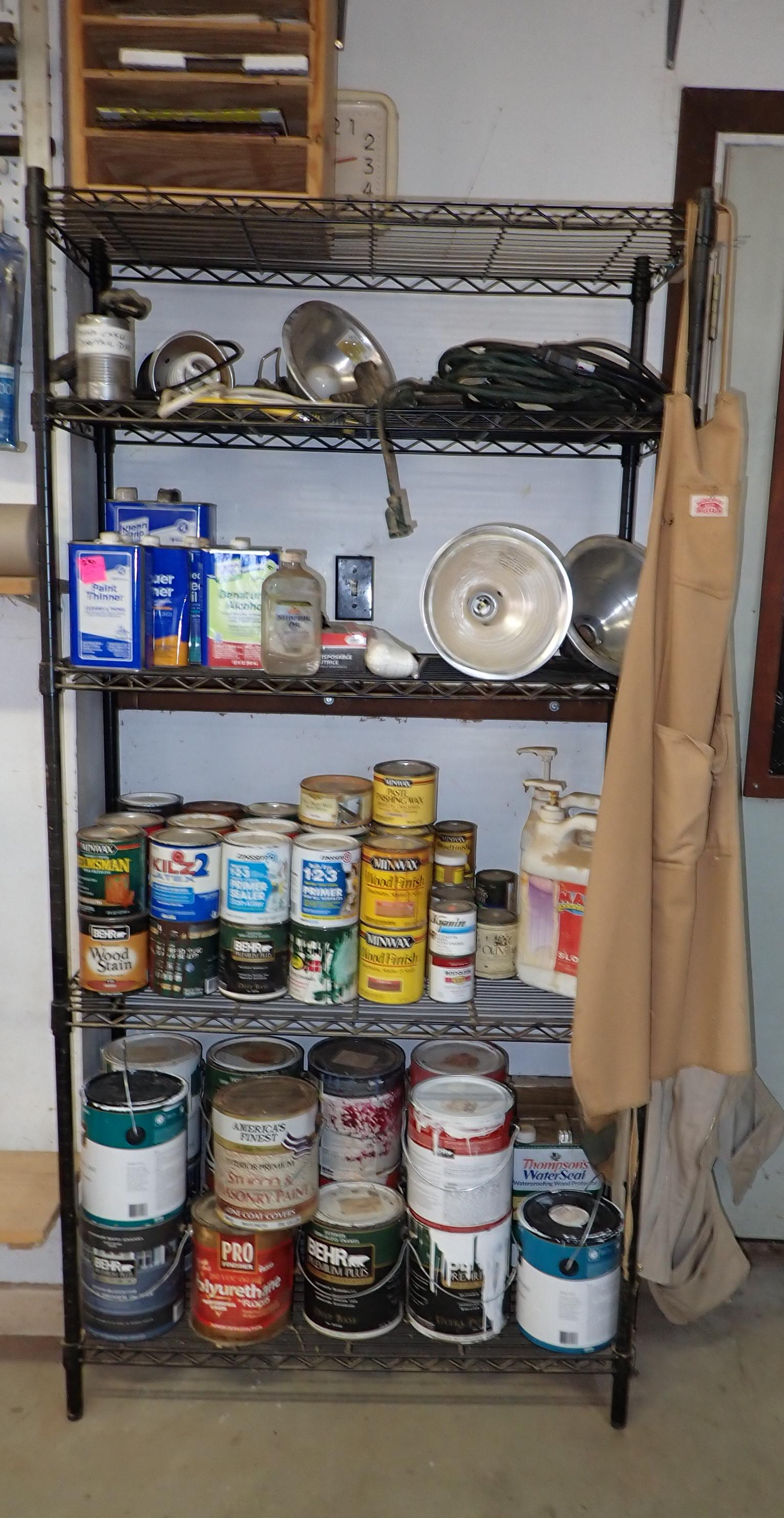 HDX Wire Shelf: Approx 16" x 35 1/2" x 72 3/4" tall. DOES NOT include items on it. Pick up after 1pm only. NO SHIPPING !