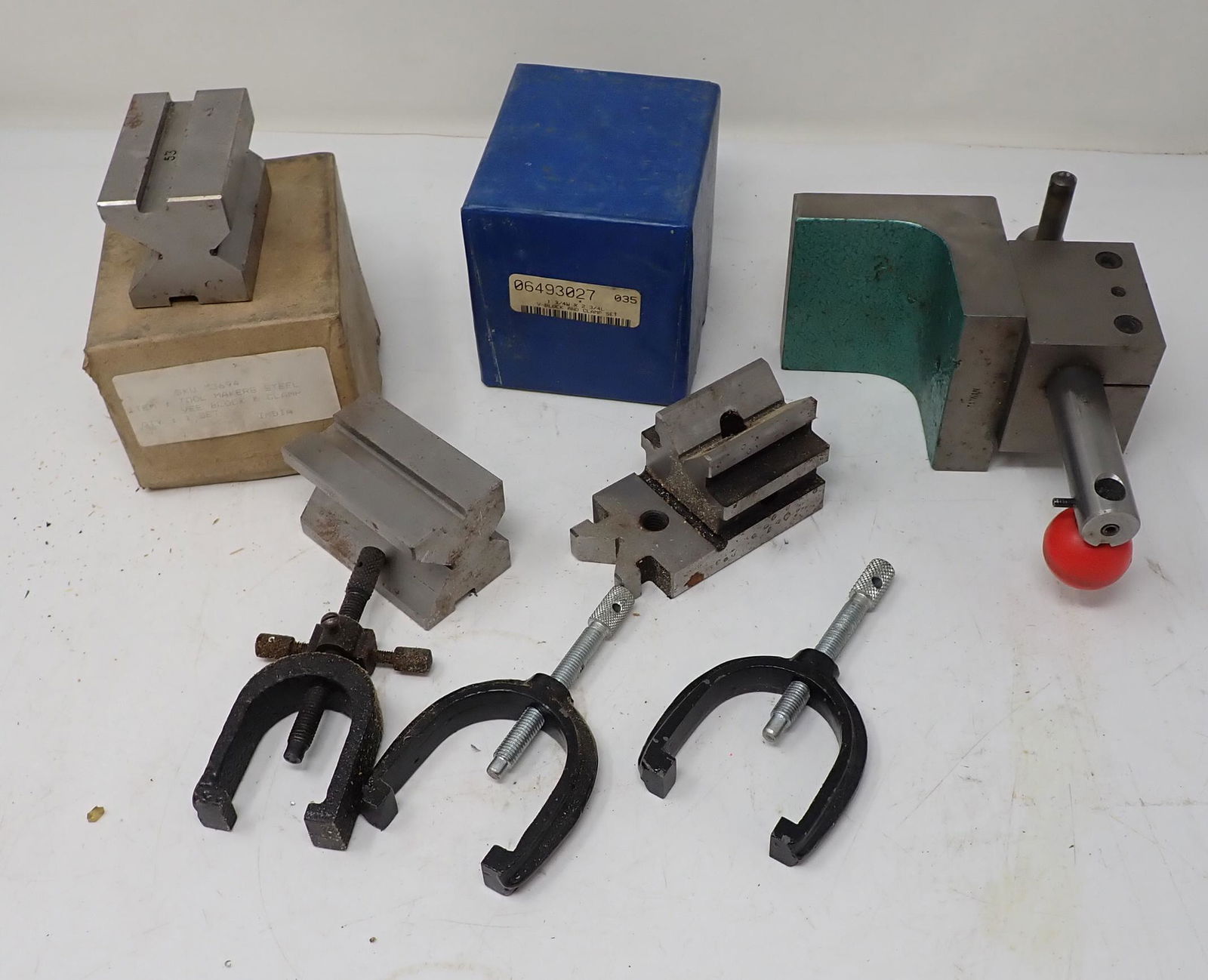 Tool Makers Steel Vee Blocks Clamps Midget Angle Dresser (1 of 4)