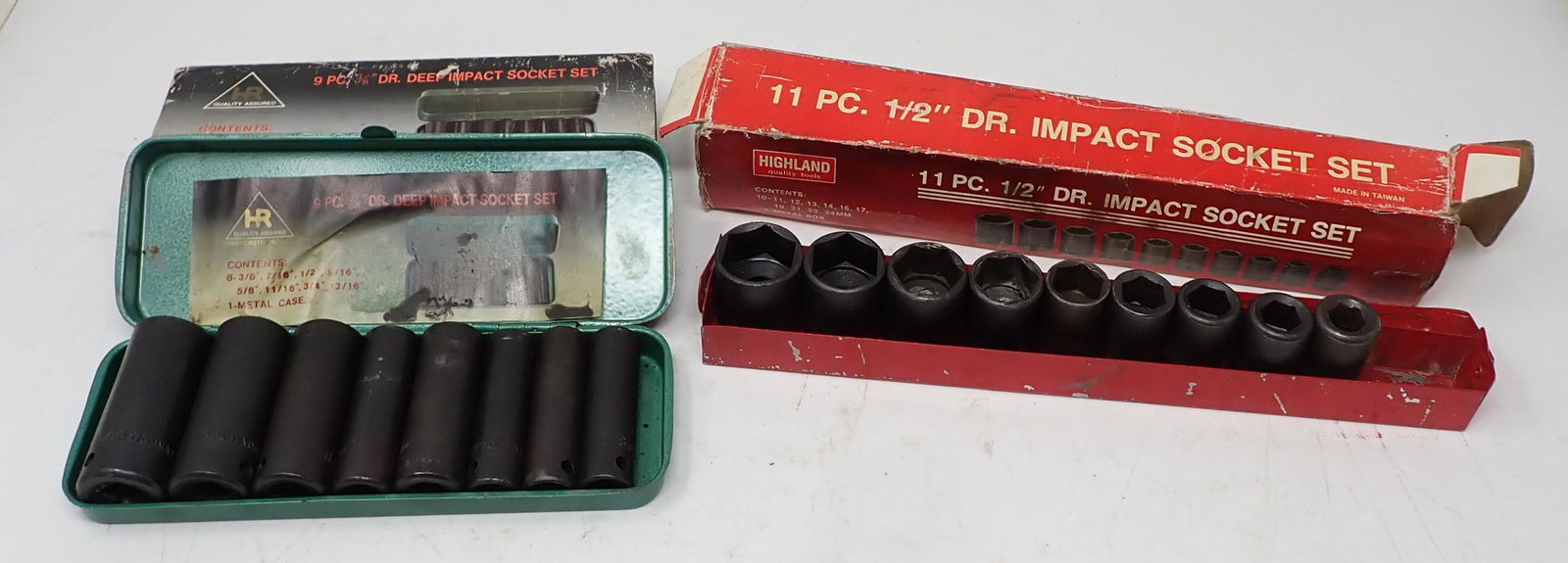 HR 3/8" Highland 1/2" Drive Impact Socket Sets (1 of 2)