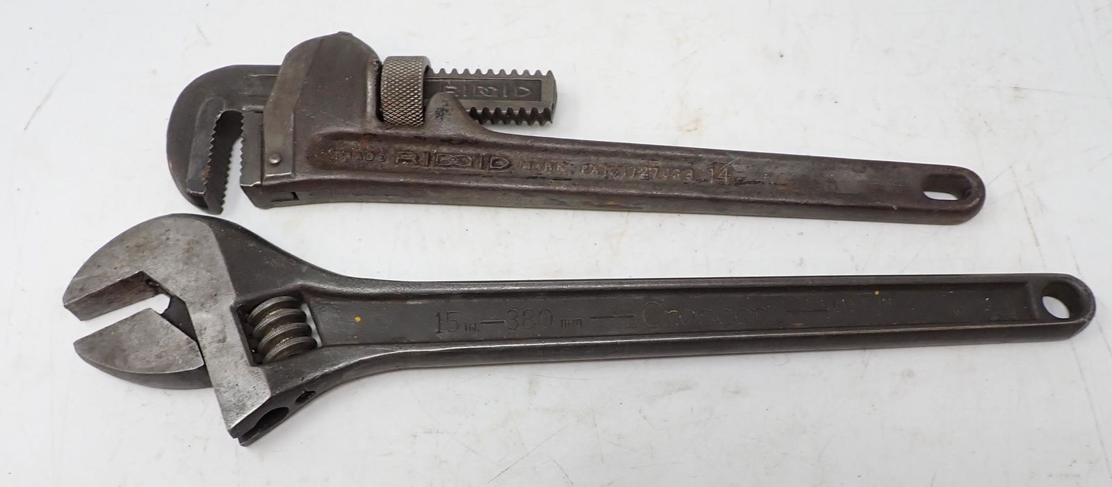 15" Crescent Adjustable & 14" Rigid Pipe Wrenches (1 of 1)