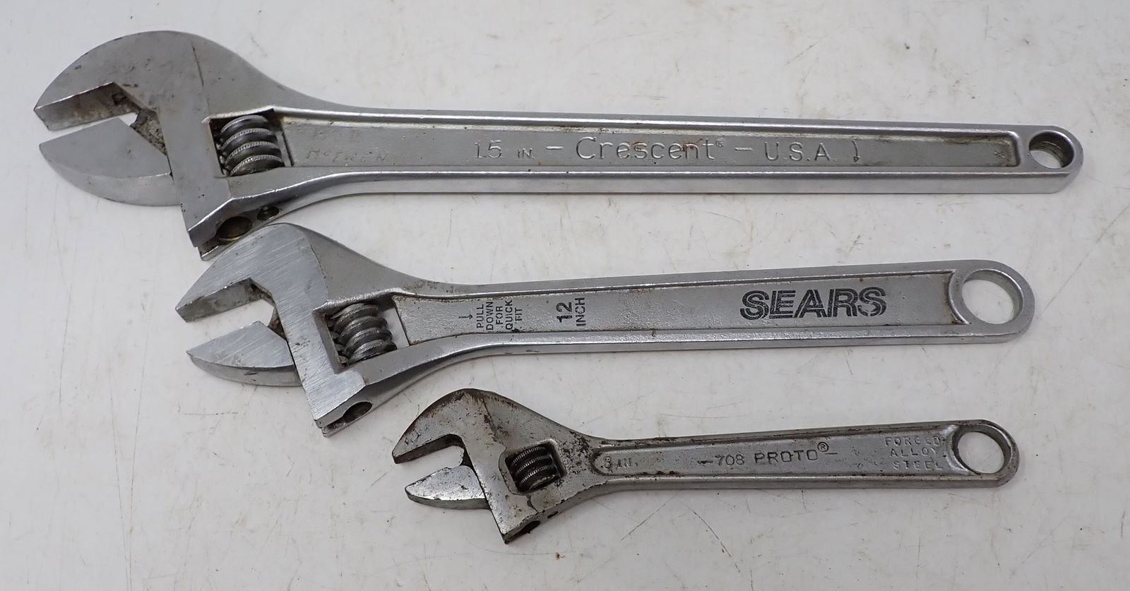Crescent Proto & Sears Adjustable Wrenches (1 of 1)