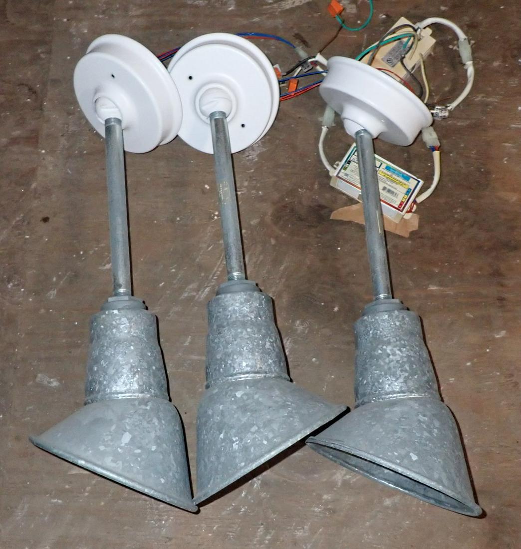 3 Galvanized Abolites Light Fixtures (1 of 4)