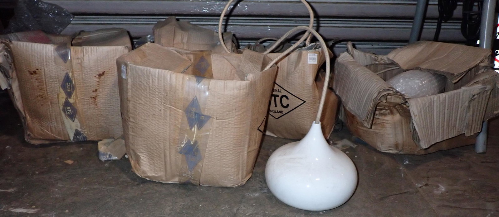 5 BTC England Lights: Lights are approx 7 1/2" in diameter and 6" tall. NO SHIPPING