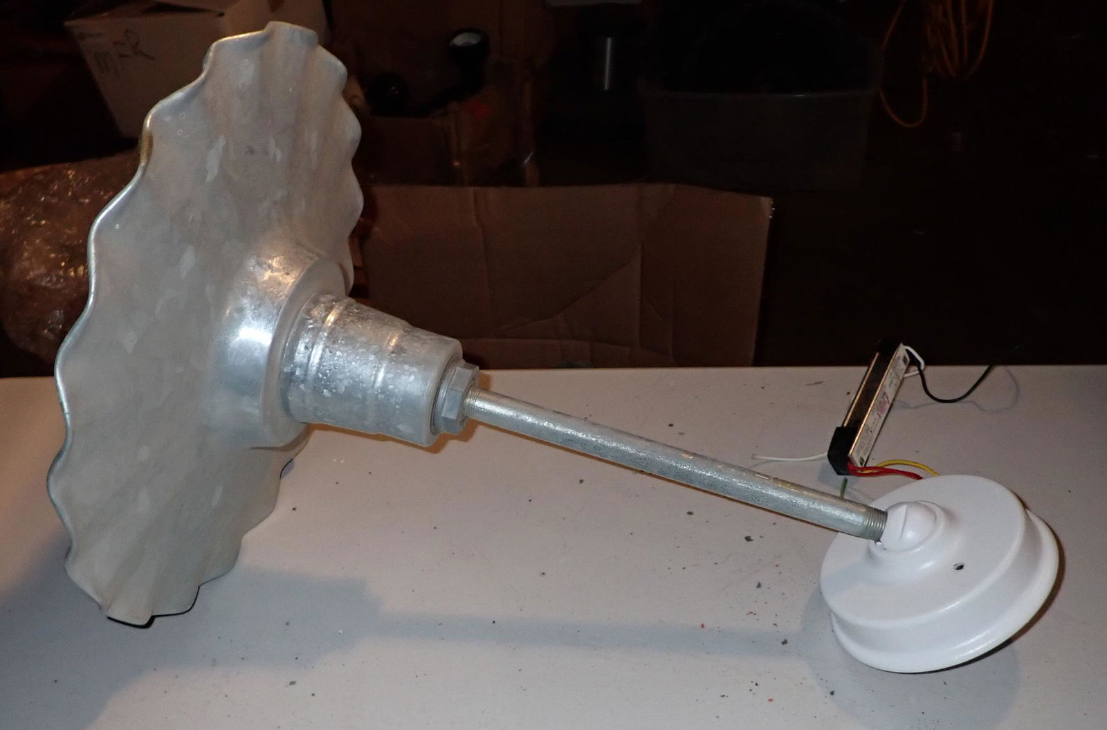 3 Galvanized Light Fixtures (1 of 4)