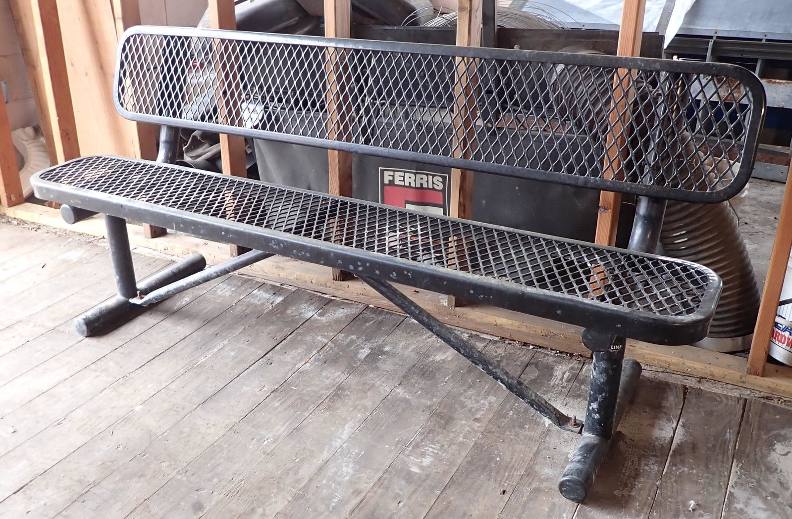 Metal Park Bench: Approx 72" long. NO SHIPPING