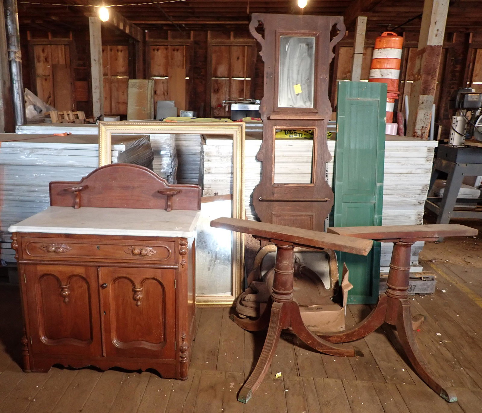 Marble Top Washstand Shutter Table Legs and Misc: NO Shipping