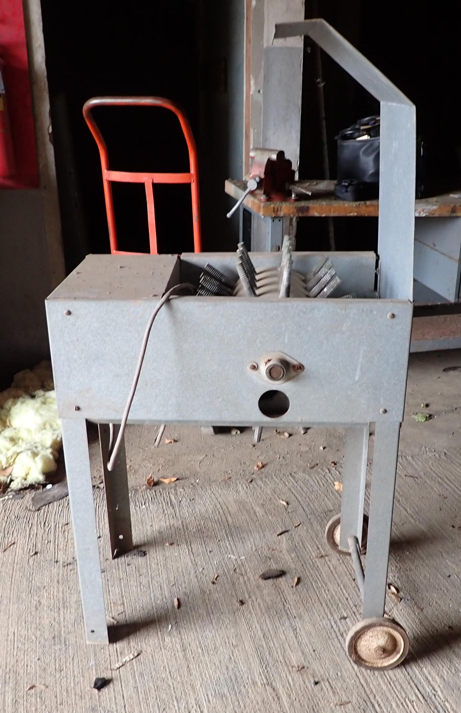 Pickwick Chicken Plucker: Approx 15" x 27 3/4" x 53" tall. NO SHIPPING