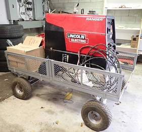 Lincoln 225 Ranger Welder w/ Cart & Accessories