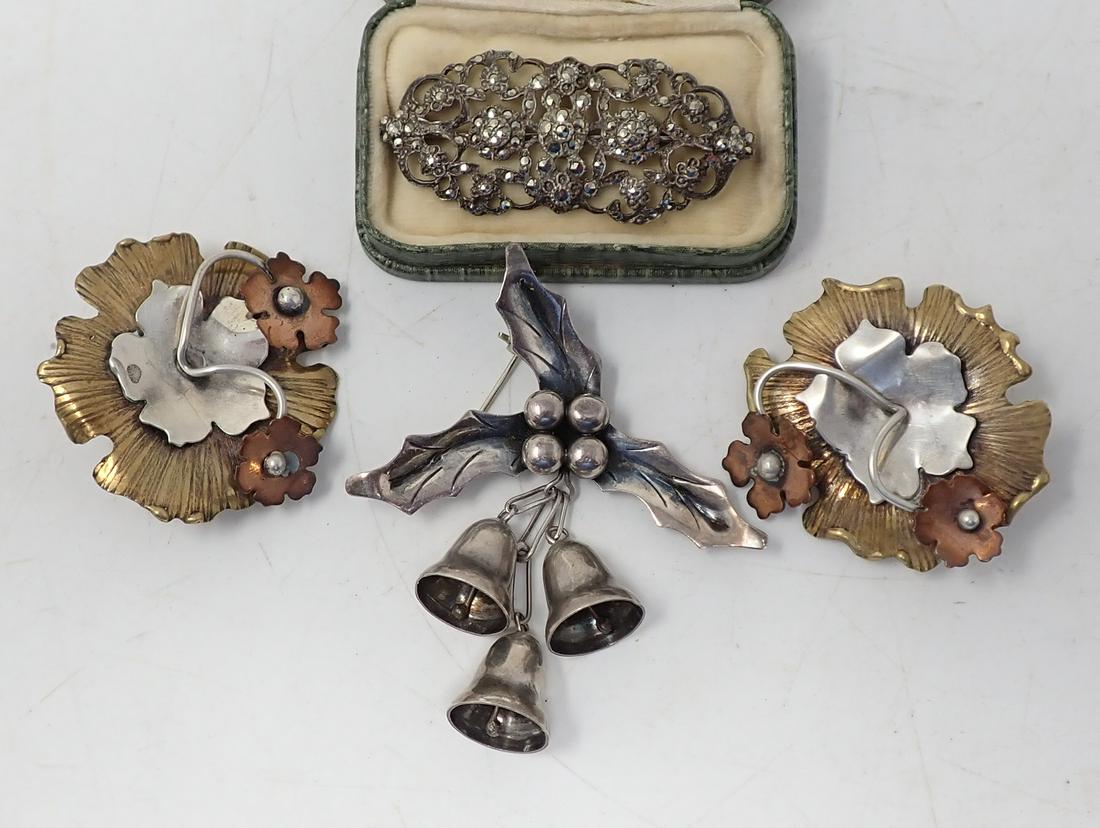 Gardella Earrings Sterling Silver Brooch (1 of 6)