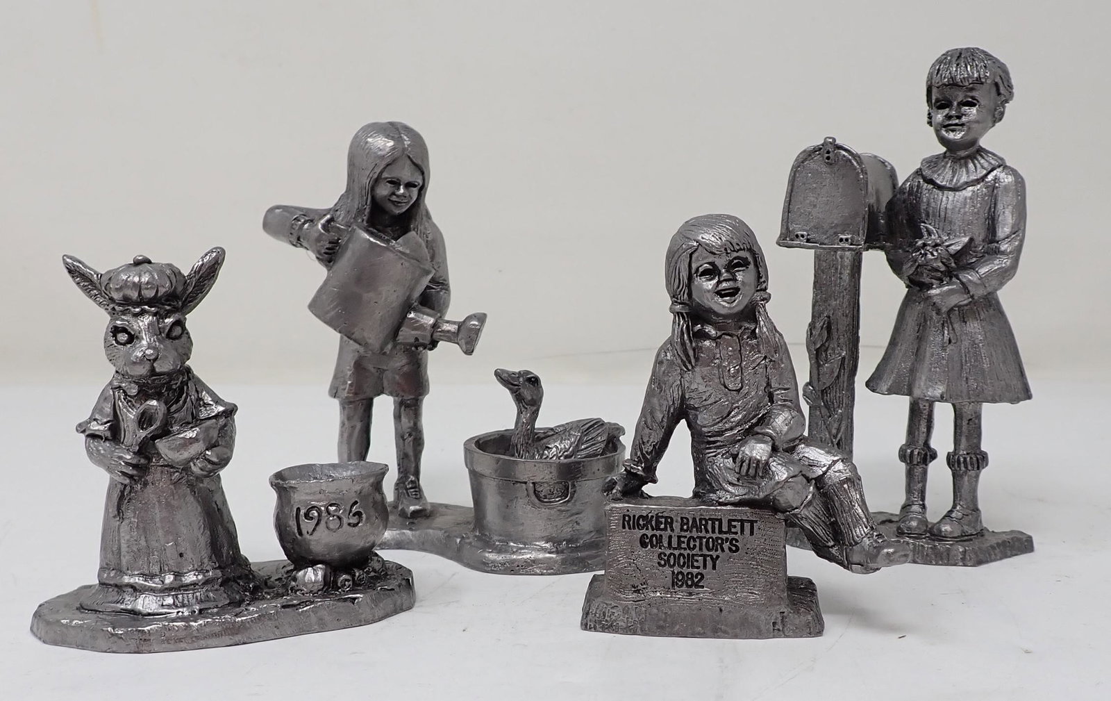 4 Michael Ricker Pewter Figurines (1 of 3)