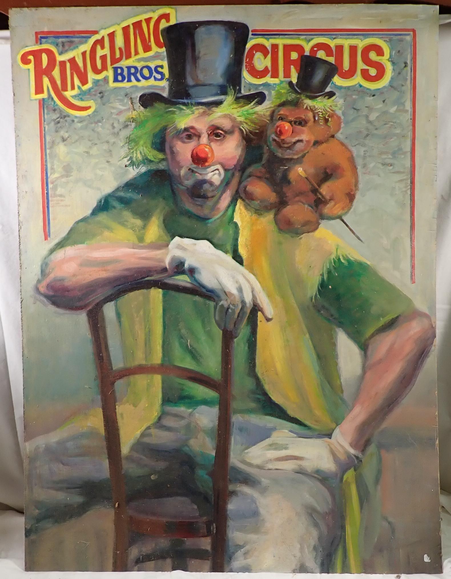 John Reilly Ringling Bros Circus Oil Painting (1 of 3)
