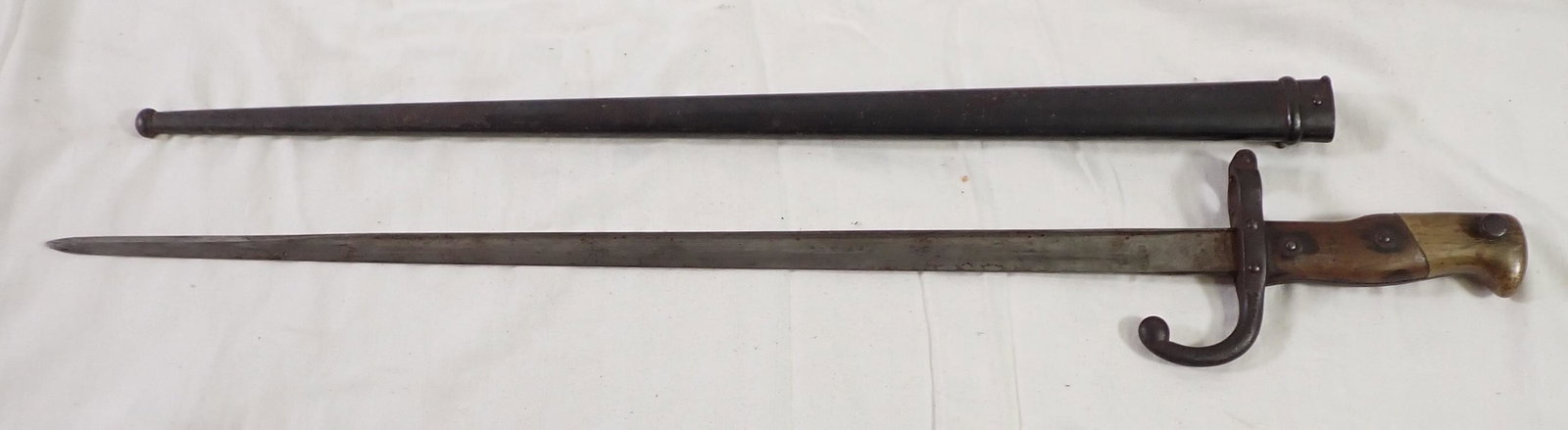 1878 French Gras Sword Bayonet w/ Scabbard (1 of 16)