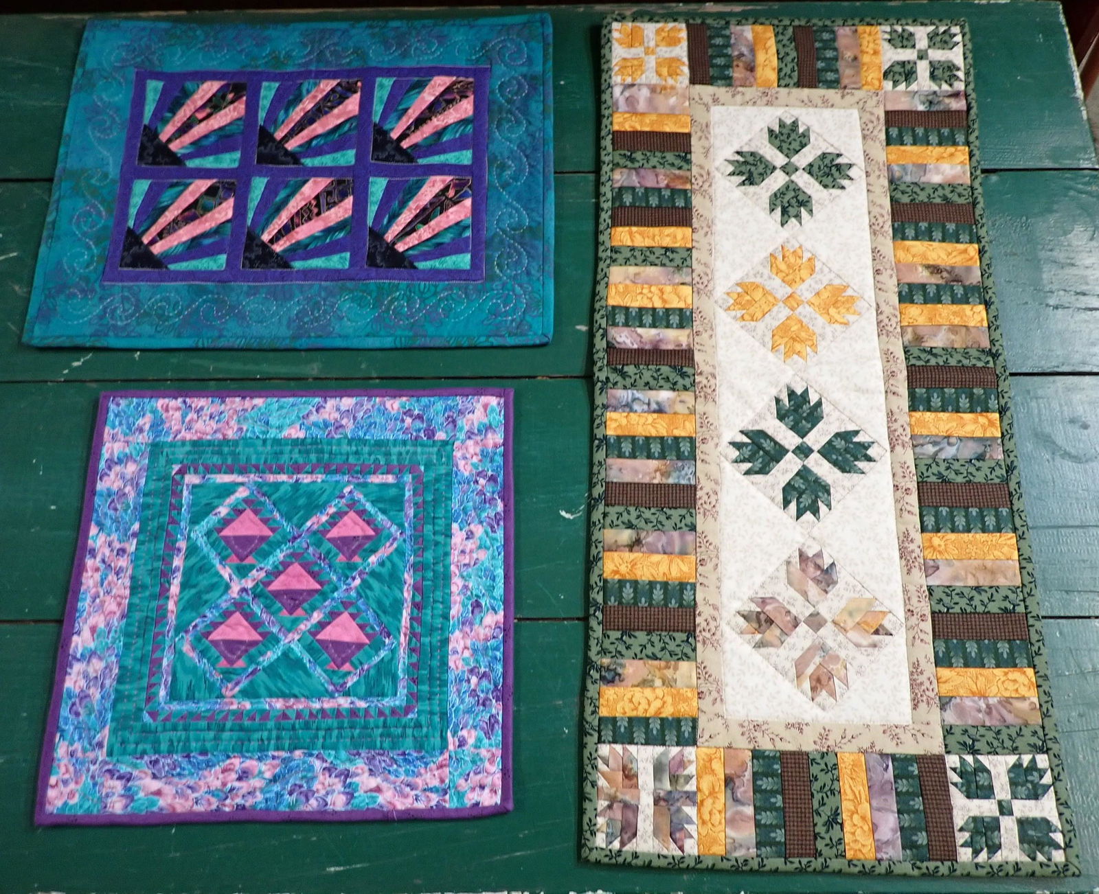 3 Jane Hertel Miniature Quilts (1 of 5)