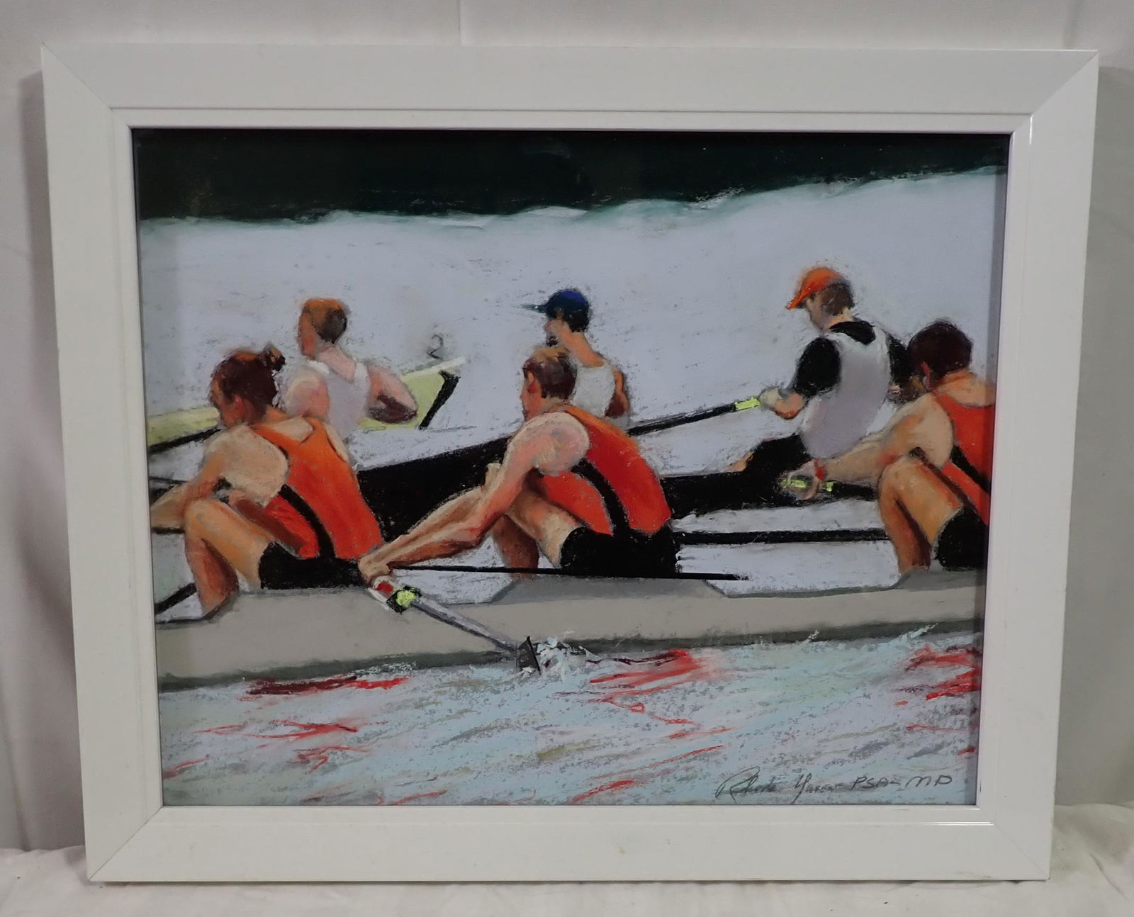Rhoda Yanow Rowing Pastel (1 of 3)