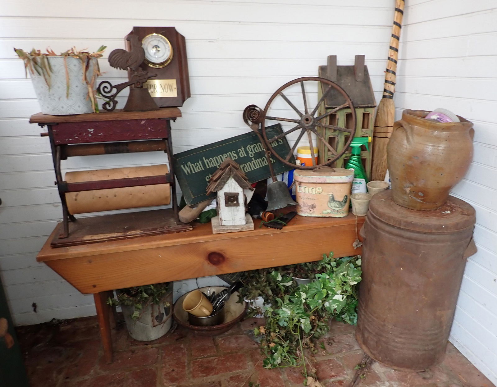 Bench Paper Holder Barometer & Misc (1 of 6)