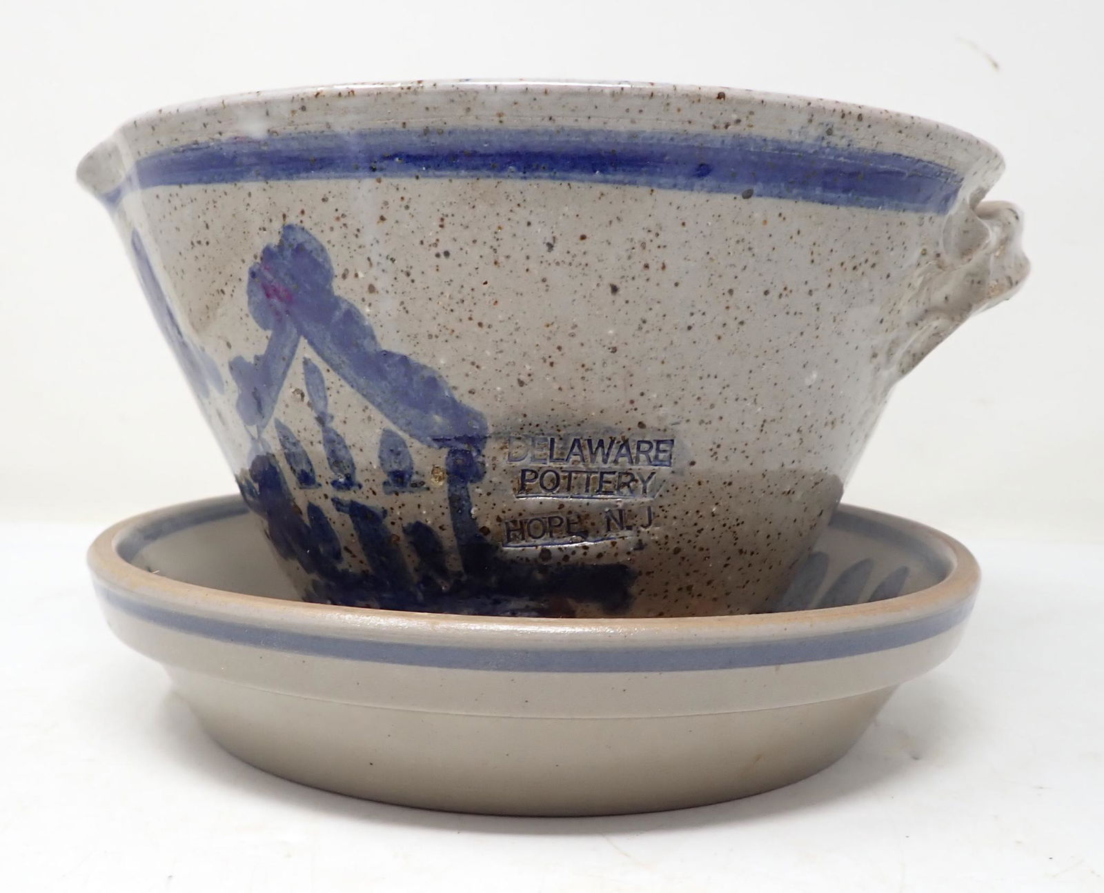 Delaware Pottery Hope NJ Batter Bowl BBP Pie Plate (1 of 4)