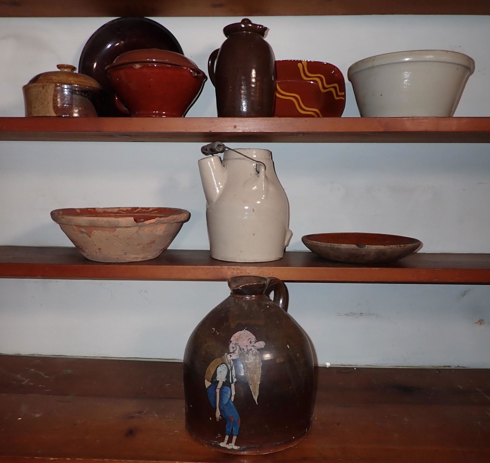 Damaged Pottery Stoneware Redware & Misc (1 of 6)