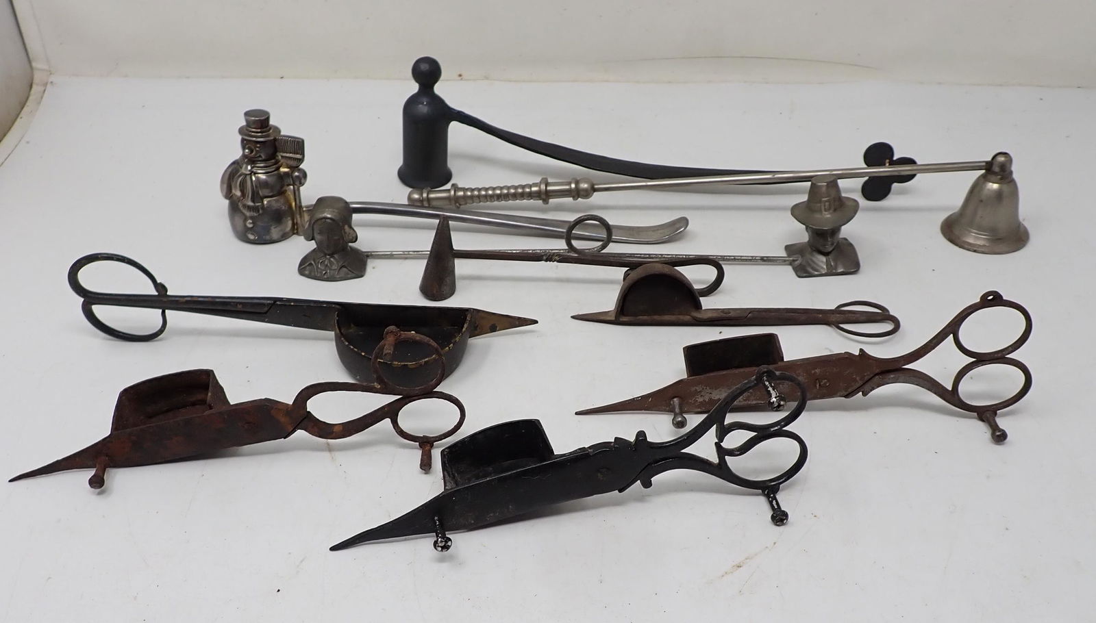 Primitive & Vintage Candle Snuffers incl Pewter (1 of 4)