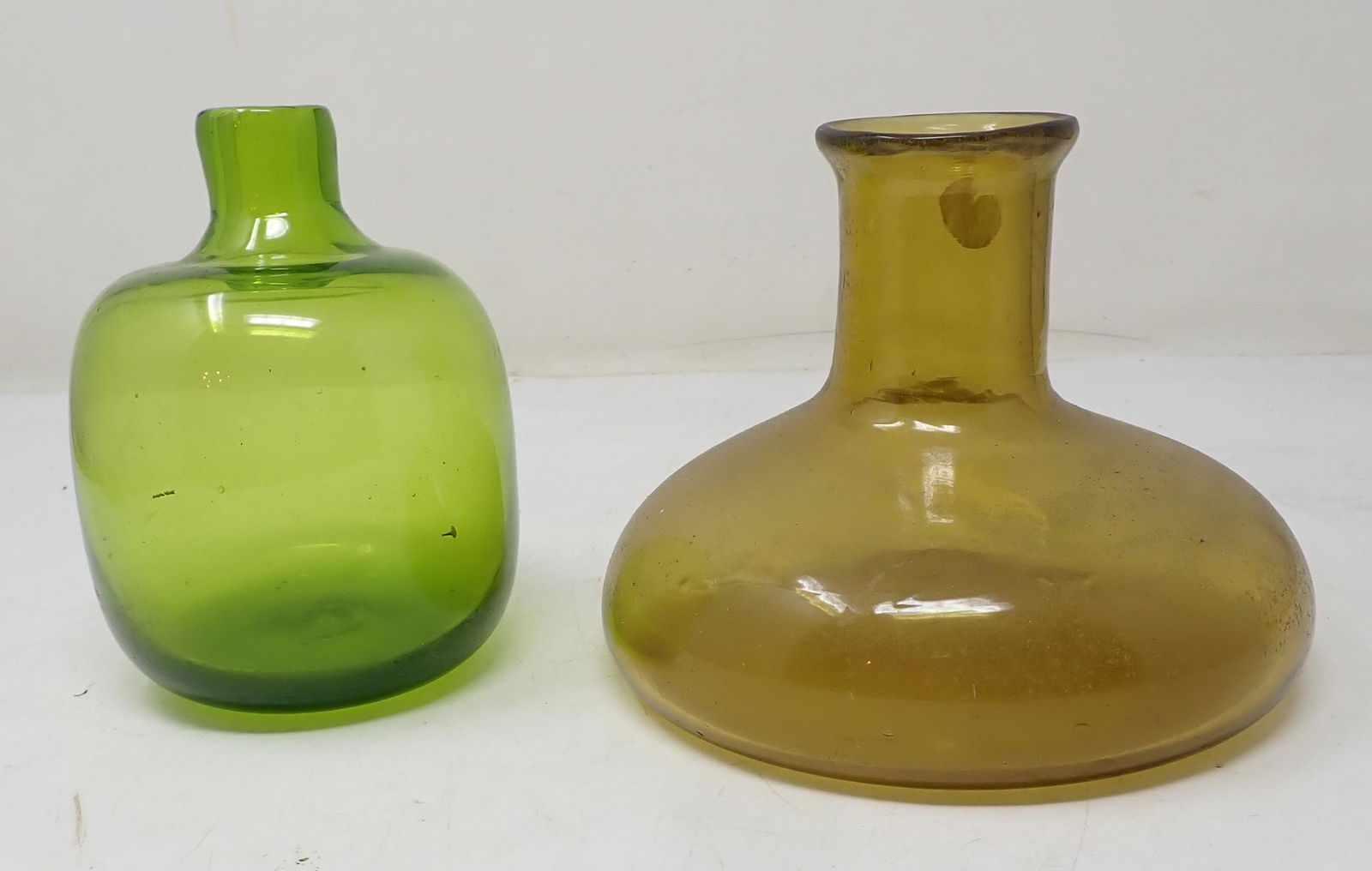 2 Early Hand Blown Bottles (1 of 2)