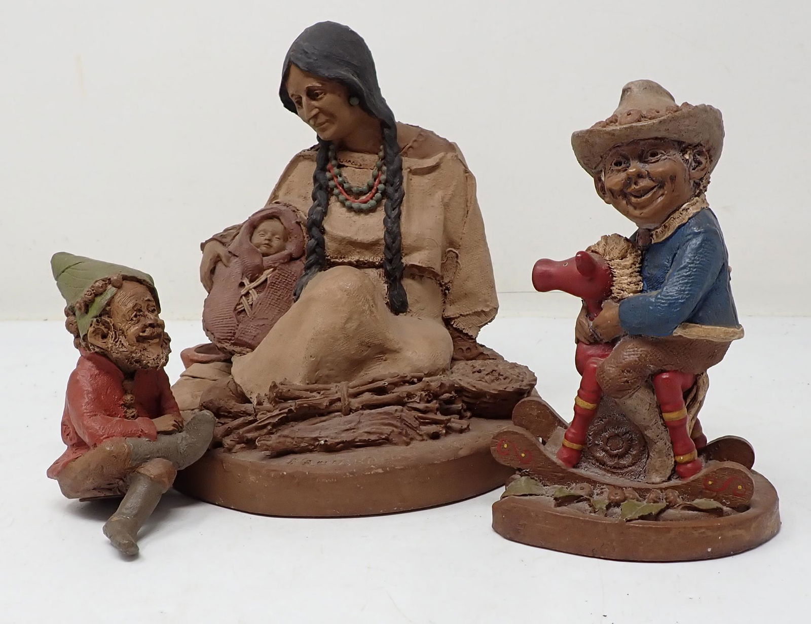 Tom Clark Gnomes & Indian Sculpture One Signed (1 of 2)