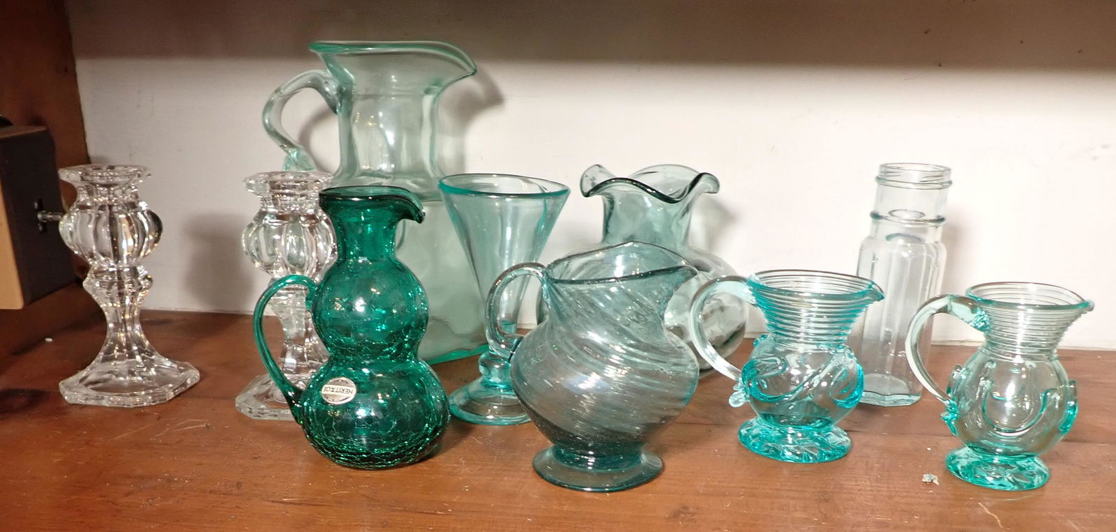 Glassware Pitchers Creamers Vases Candlesticks (1 of 4)