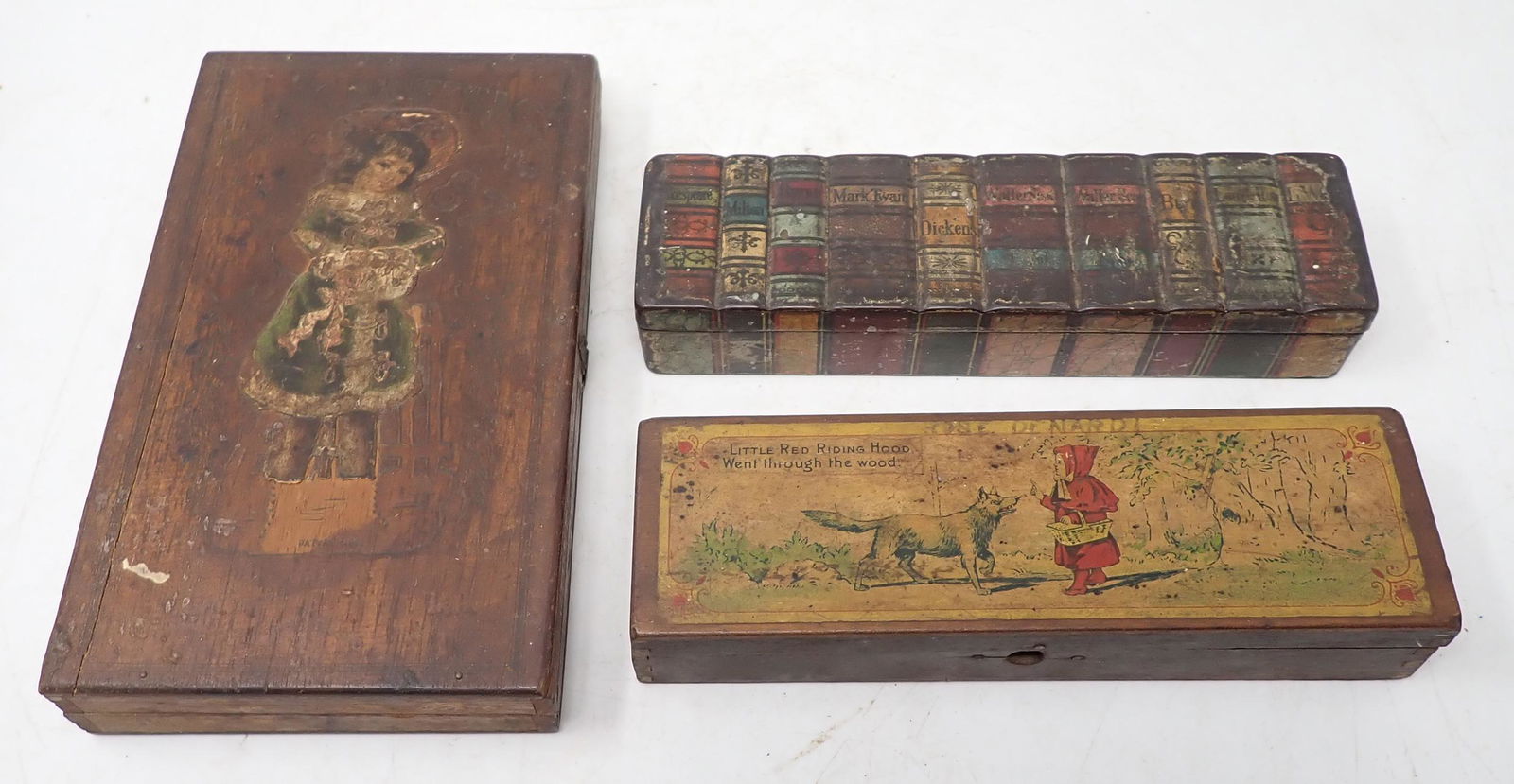 Pencil Boxes incl 1887 Christmas Box (1 of 6)