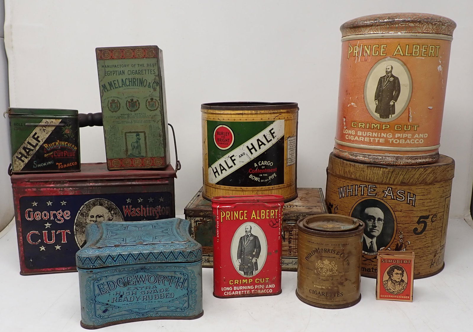 Tobacco Tins incl George Washington Egyptian & Misc (1 of 3)