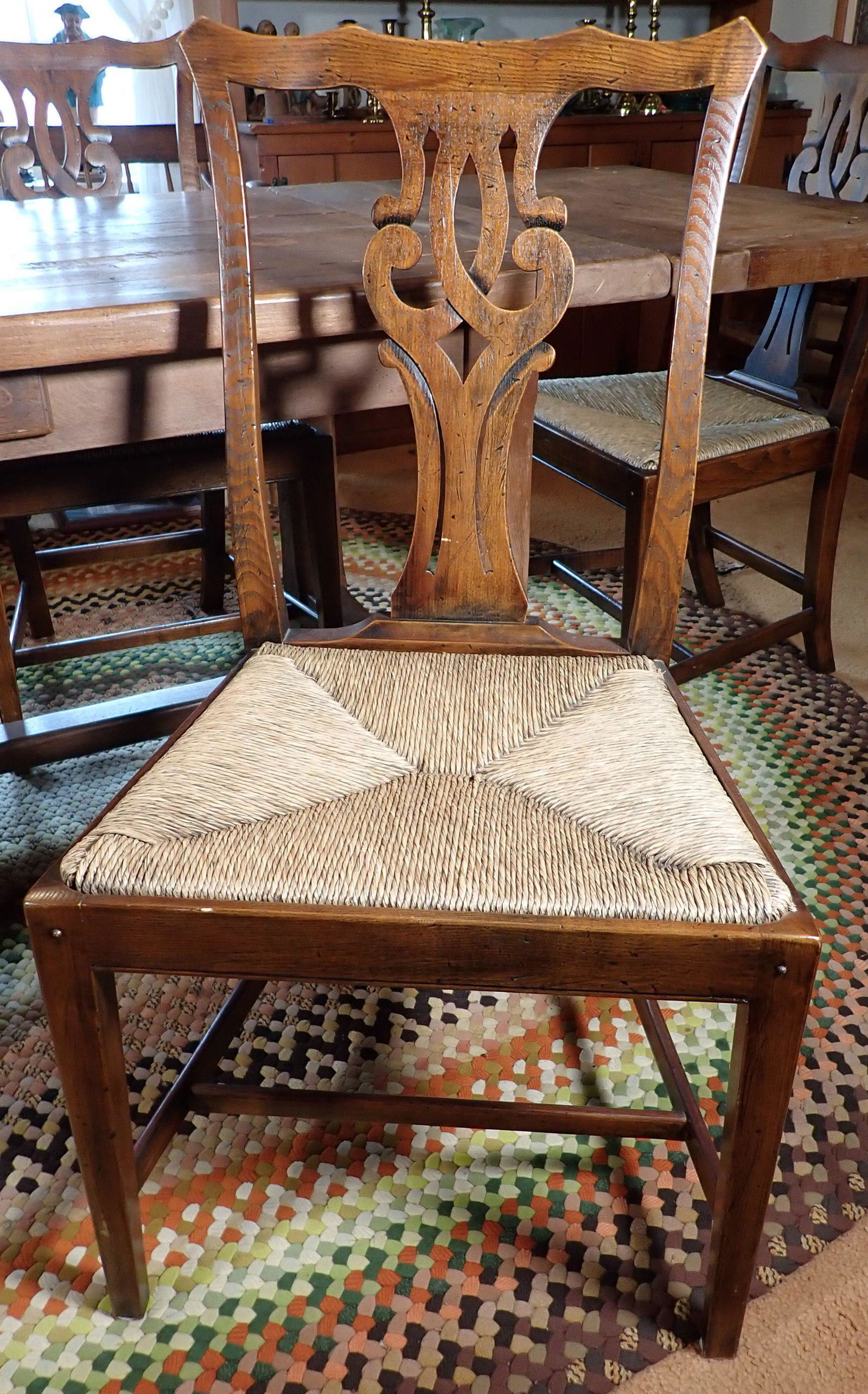 Set of 8 Oak Chairs (1 of 5)