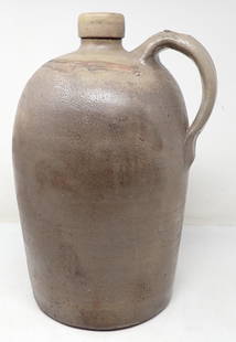 2 Gallon Stoneware Jug: Approx 7 7/8" in diameter at base and 15" tall