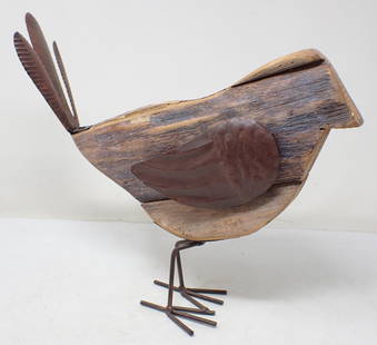 Wooden Decorator Bird: Approx 14" long and 12" tall