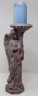 Raz Imports Resin Angel Candle Holder: Approx 15 1/4" tall