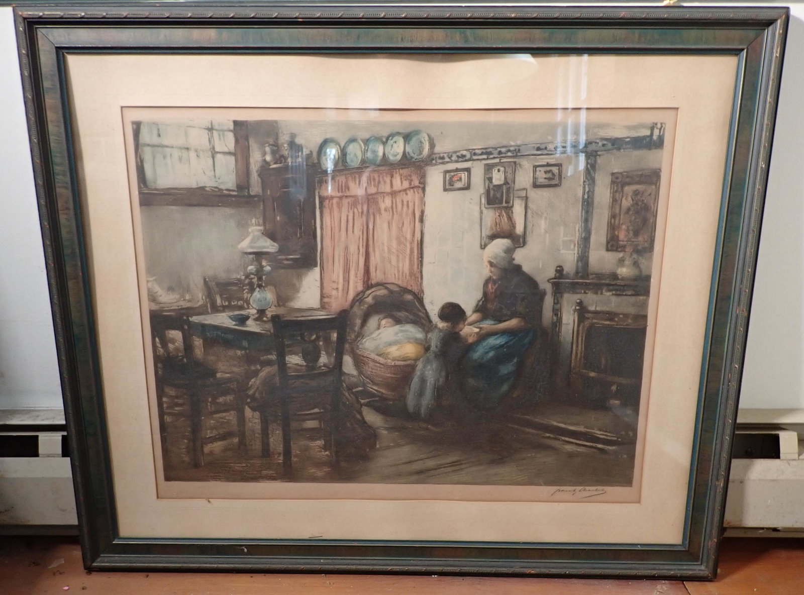 Signed Hand Colored Litho (1 of 6)