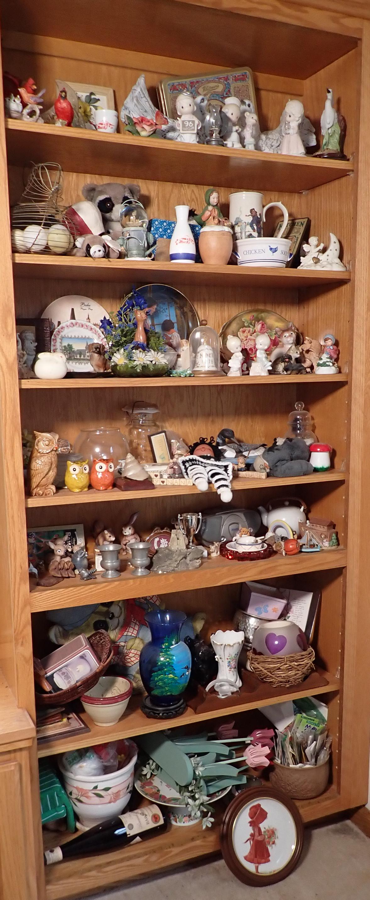 7 Shelves of Knick Knacks Figurines & Misc (1 of 12)