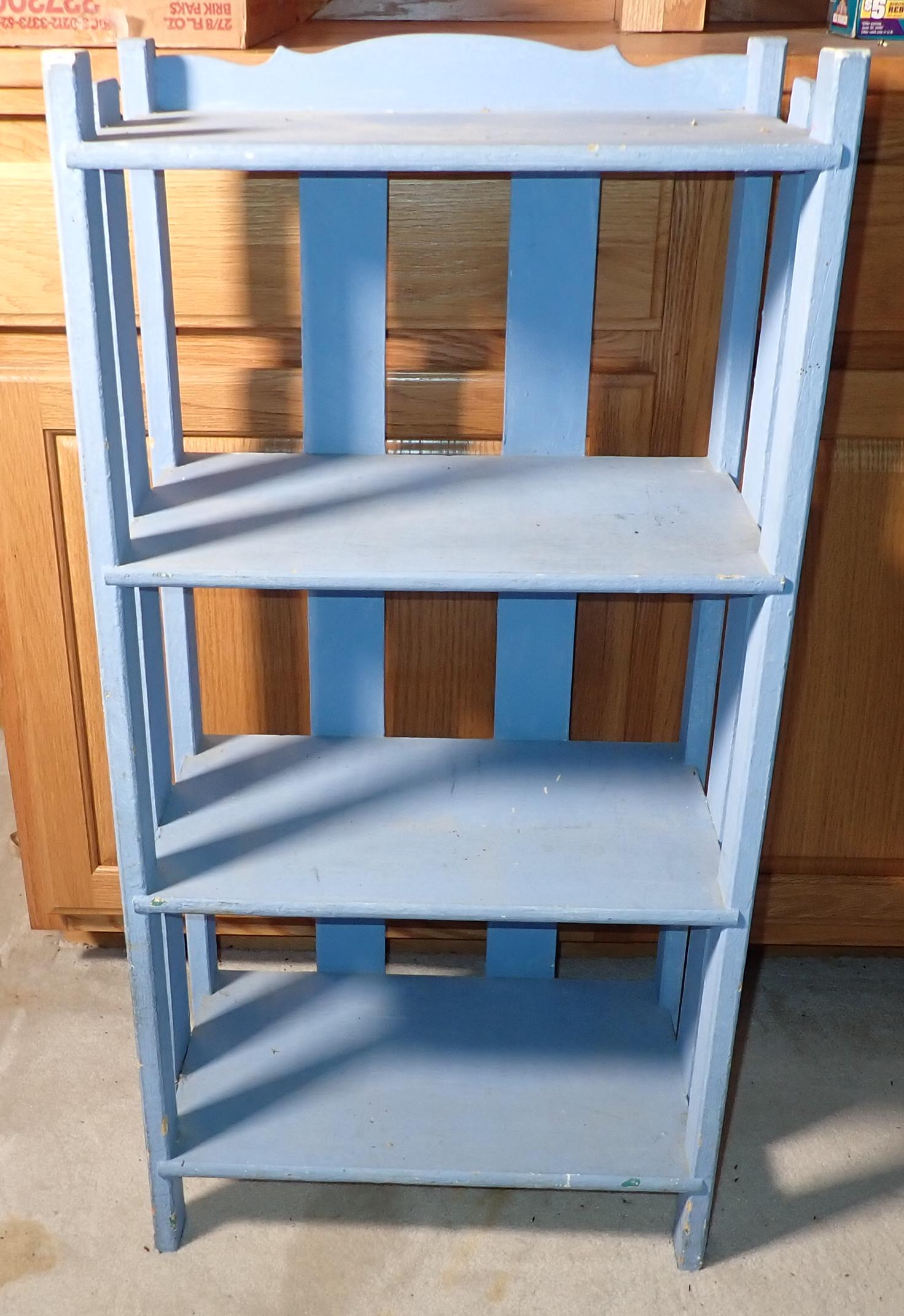Blue Painted Shelf (1 of 4)