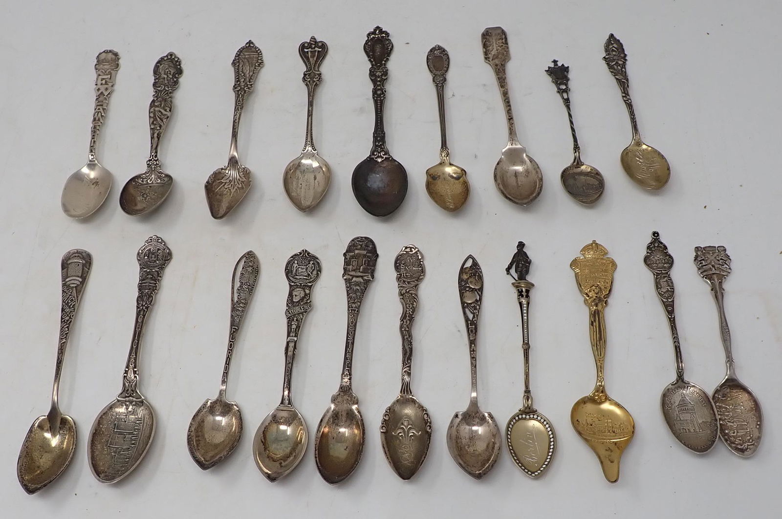Sterling Silver Souvenir Spoons