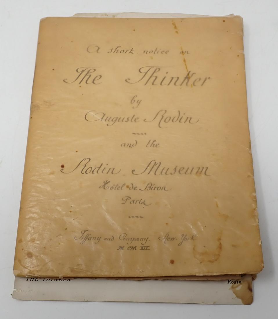 Tiffany & Co Auguste Rodin Thinker Short Notice Book (1 of 6)