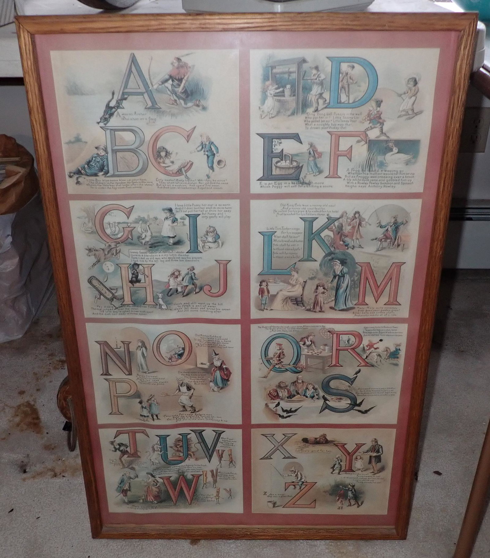 Alphabet Print: Approx 19 1/4" x 29 1/2"