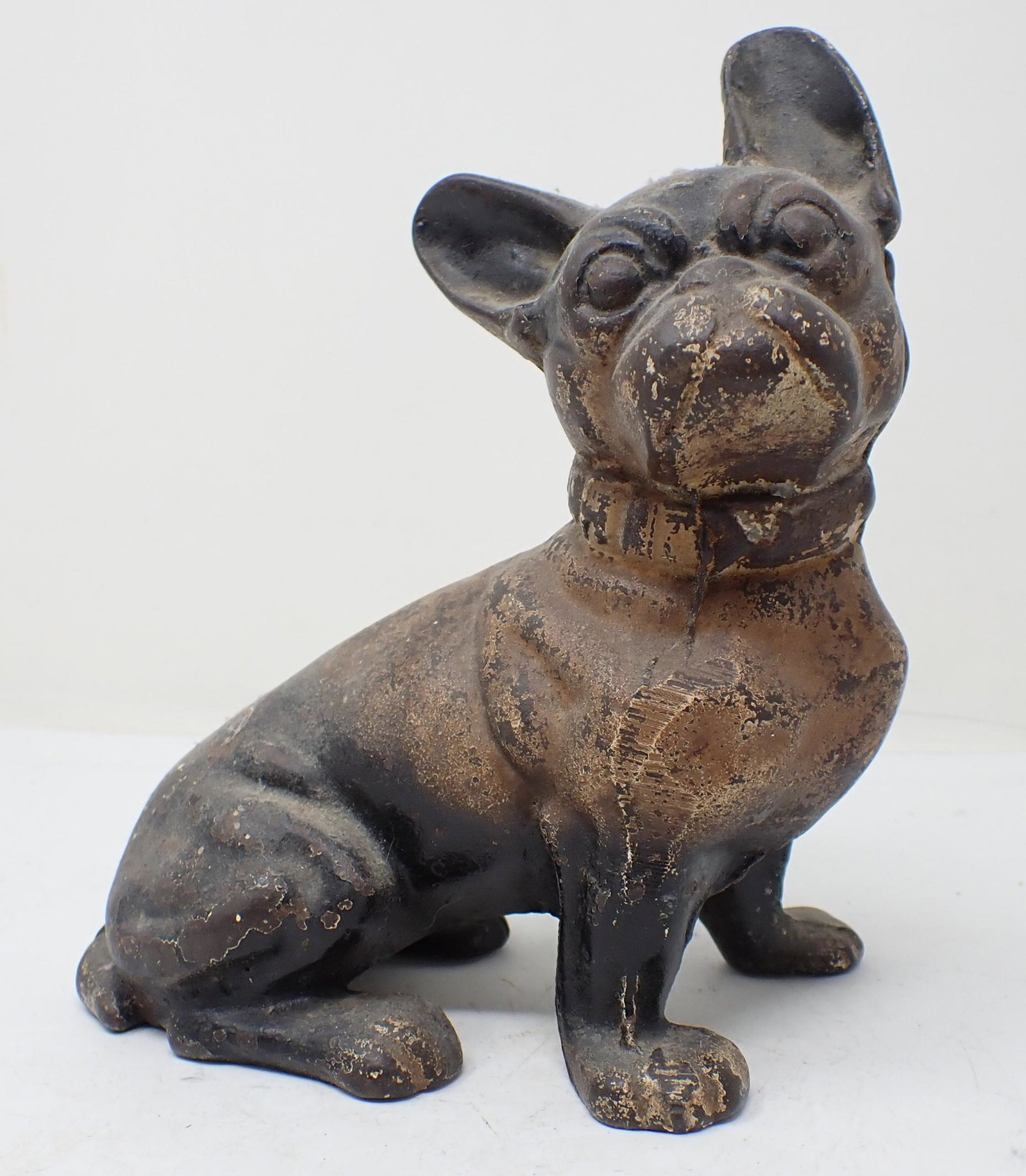 Cast Iron Dog Doorstop: Approx 6 1/2" long and 8" tall