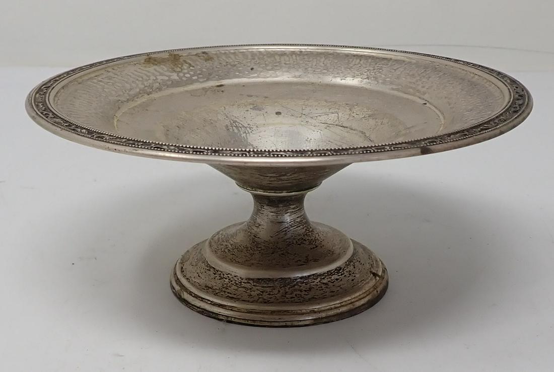 Hammered Wallace Sterling Silver Compote (1 of 5)