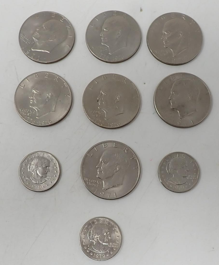 Eisenhower One Dollar & Susan B Anthony Coins (1 of 5)