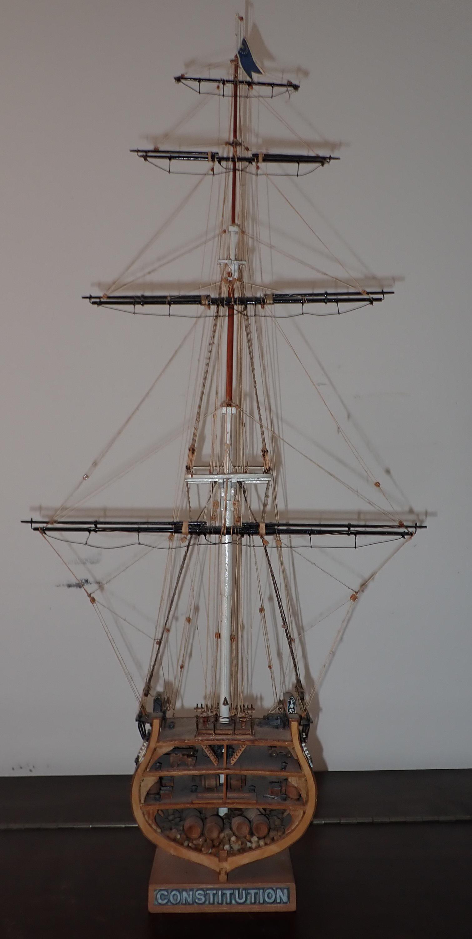 Constitution Wooden Ship Model (1 of 4)