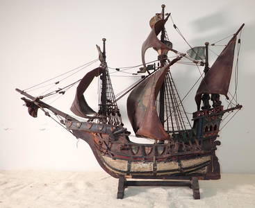 Paint Decorated Ship Model