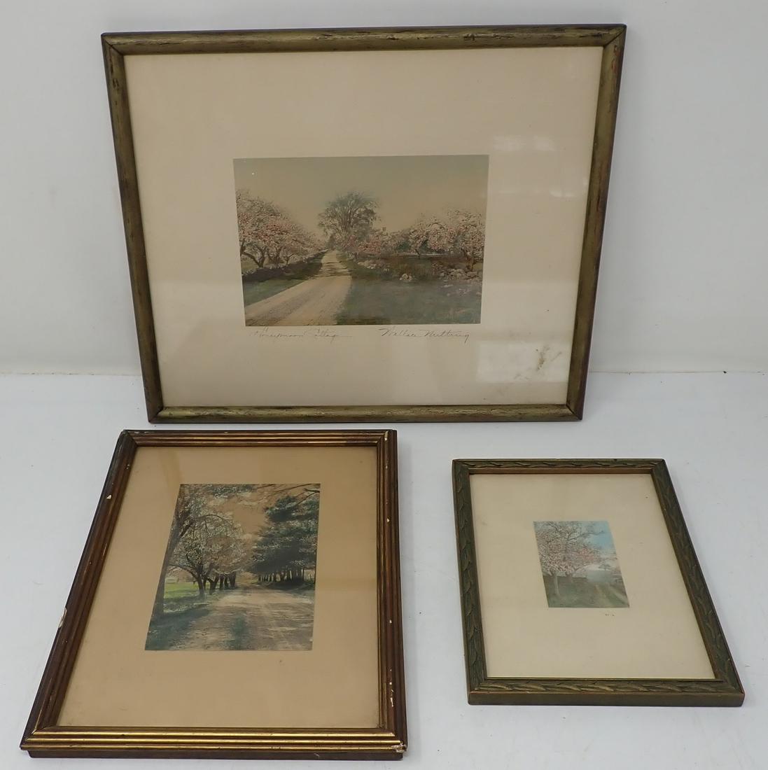 Wallace Nutting & Misc: Largest is approx 10 3/4" x 12 3/4"