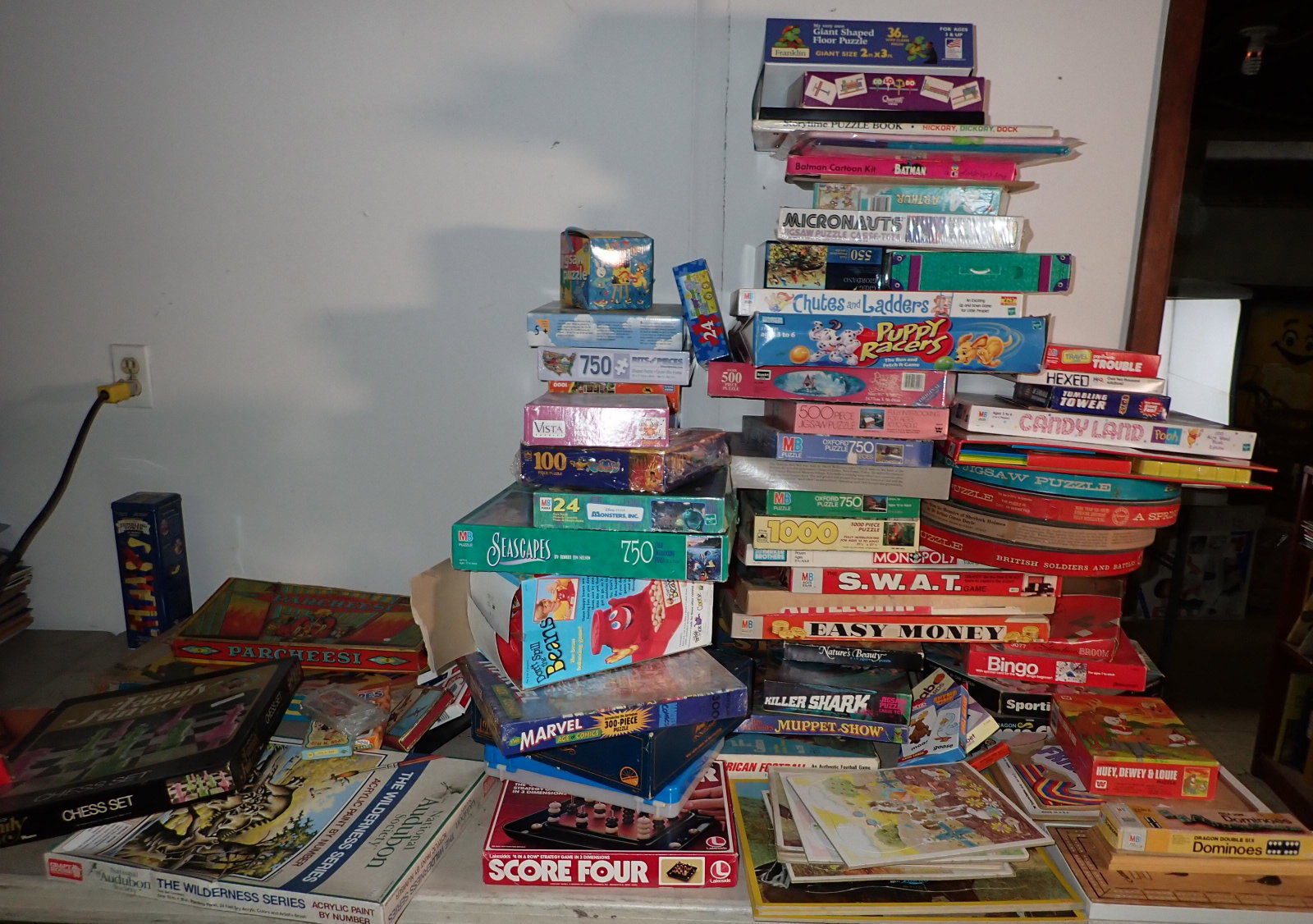 Board Games Puzzles Batman Colorform: We do not guarantee all parts are in boxes. Must take all and NO SHIPPING !
